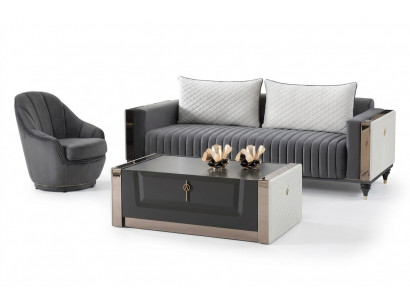 Dëscher Miwwelen Dësch Luxus Niewendësch Holz Modern Couchdësch Wunnzëmmer Design