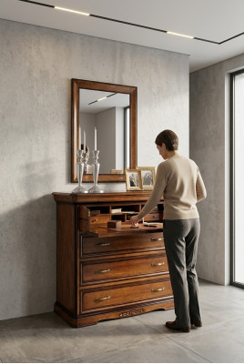 Kommode Spigel Modern Kommoden Holz Design 2tlg. Schlofkummer Garnitur Neit Set