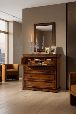 Kommode Spigel Modern Kommoden Holz Design 2tlg. Schlofkummer Garnitur Neit Set