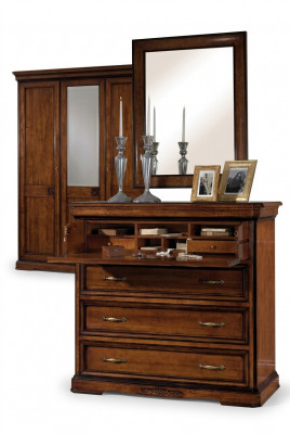 Kommode Spigel Modern Kommoden Holz Design 2tlg. Schlofkummer Garnitur Neit Set