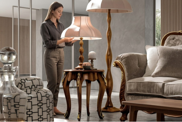 Ronne Couchtisch Luxus Design Couch Dësch Kaffisdësch Niewendëscher Wunnzëmmer Neit