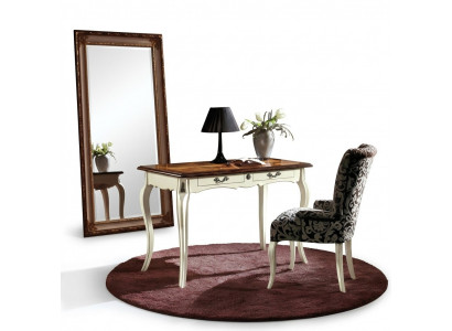 Stull mat Armlehn Iesszëmmerstull Holz Iesszëmmer Still Design Fauteuil Art déco