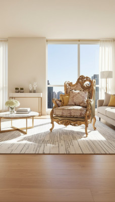 Fotell, Sofen, Canapé, Affiche, Klassesch, Stoff, Klassesch, Luxus, 1-Sëtz Sofa, Miwwelen