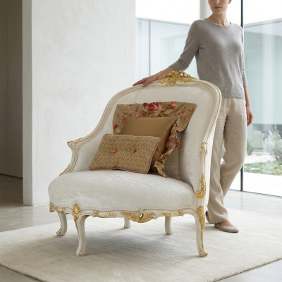 Fotell Een-Sëtz Sofa Këssen Canapéen Einsitzer Chesterfield Oersessel Miwwelen