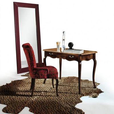 Dësch Holzéier Dësch Stull Dëscher 3-Deeler Ariichtung Echt-Holz Büro Schreifdësch Fauteuil