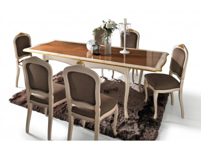 Barock Antik Stil Iessdësch Dësch Echt Holz Klassesch Design Dëscher Italien.