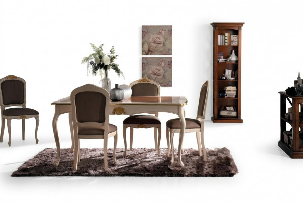 Saz: Iessgrupp 5stéck Set. Dësch Iesssaz Iessdësch 4 x Stull Set Grupp
