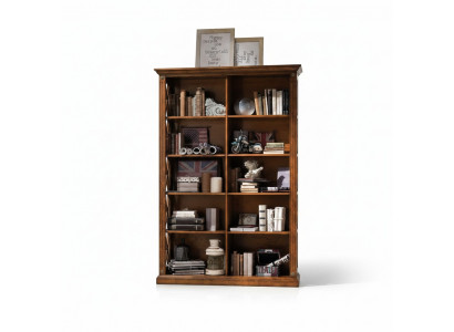 Wunnzëmmer Vitrin Schaf Bücher Regal Anrichte Klassesch Miwwelen Regaler Holz