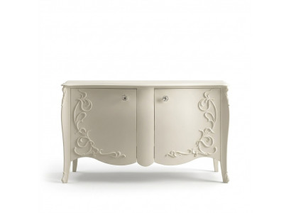 Kommoden Wunnzëmmer Kommode Scheiwen Holz Sideboard Schaf Schief Massiv.