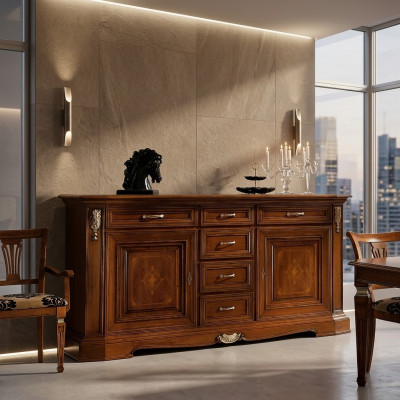 Kommoden Klassesch Kommode Sideboard Miwwel Holz Schief Anrichte arredoclassic
