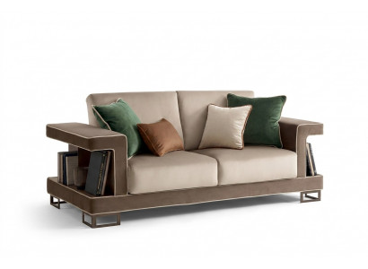 Sofa 3 Sëtzer Lieder Sofas Couch Polster Garnitur Couchen Miwwelen Luxus Dräisëtzer