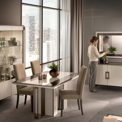 Iesszëmmer Set 3tlg. Iessdësch Vitrine Kommode modern Iesszëmmerméibels Set Italien