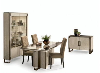 Iesszëmmer Set 3tlg. Iessdësch Vitrine Kommode modern Iesszëmmerméibels Set Italien