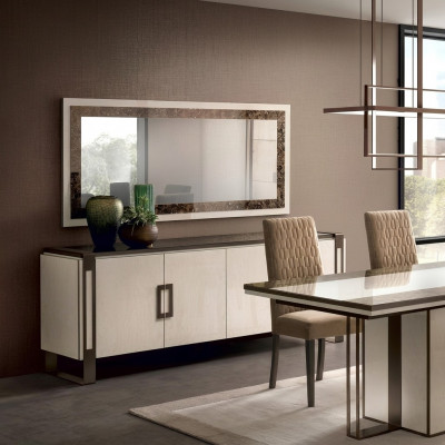 Designer Kommoden Anrichte Side Low Board Schaf Wohnzëmmer Regal Luxus Spigel