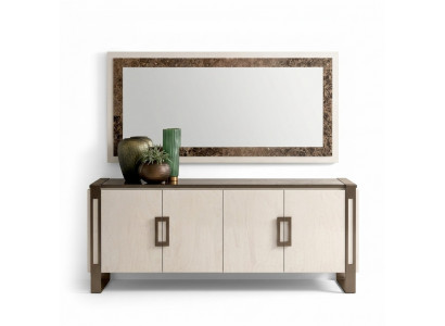 Designer Kommoden Anrichte Side Low Board Schaf Wohnzëmmer Regal Luxus Spigel