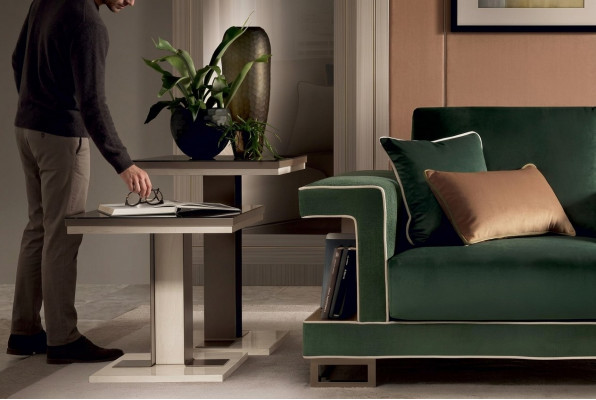Niewendësch Design Wunnzëmmertësch Dëscher Nei Set 2x Couchtësch Kaffisdësch