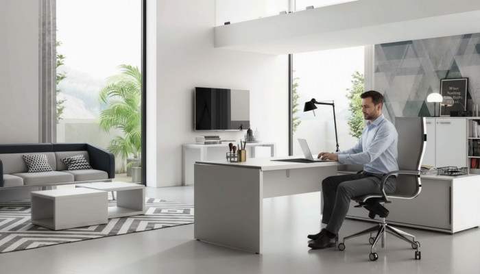 Eckschreibtisch Computertisch Schreifdësch Frezza Büro Dësch Büro Dësch Dëscher