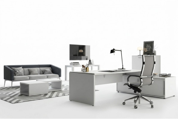 Eckschreibtisch Computertisch Schreifdësch Frezza Büro Dësch Büro Dësch Dëscher