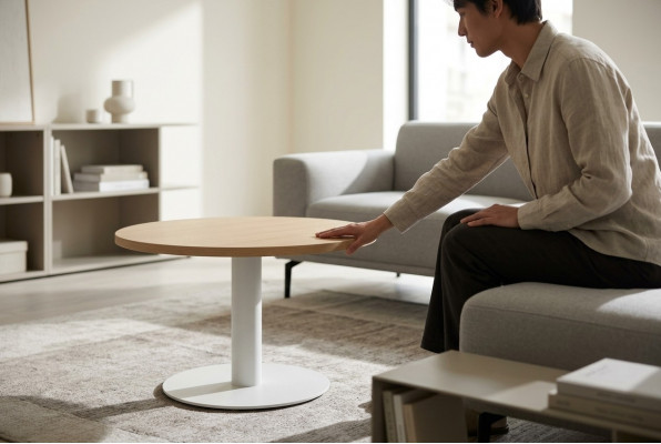 Couchtische Kaffisdësch Niewendësch Dësch Wunnzëmmer Couchtisch Holz Miwwelen Nei