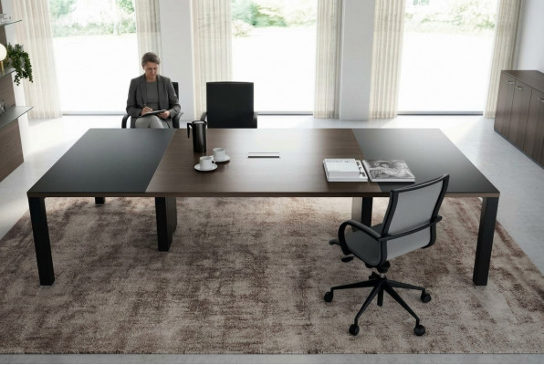 Dëscher Dësch Büro Design Holz Versammlungsmiwwelen Konferenzdësch Bürosmiwwelen Frezza