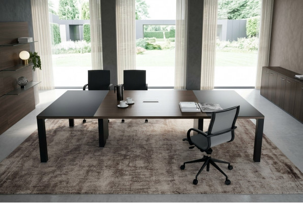 Dëscher Dësch Büro Design Holz Versammlungsmiwwelen Konferenzdësch Bürosmiwwelen Frezza
