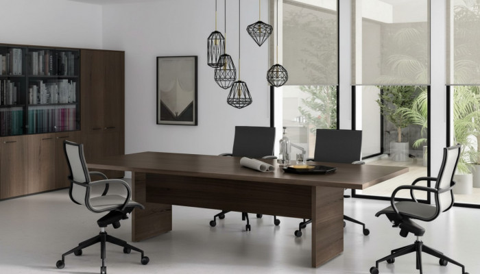 Reuniounskonferenztisch Büroemobiliar Reuniounsdësch Dësch Büro Design Holz