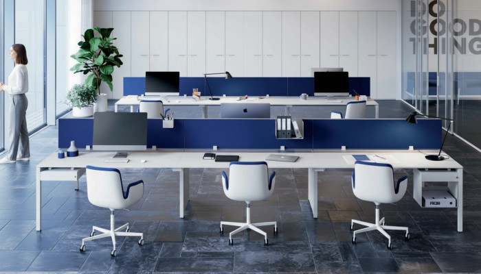 Aarbechtsdësch Counter 6 Persounen Büro Dësch Aarbechtszëmmer Büro Miwwel Dësch Dëscher