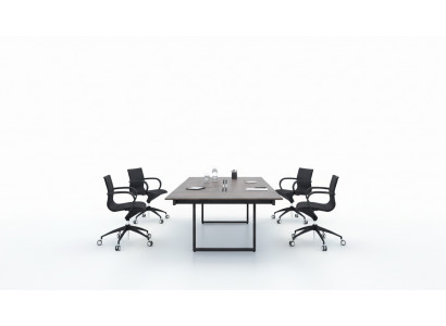 Reunioun Dësch Büro Miwwelen Reuniouns Konferenztabell Frezza Tische xxl Ariichtung