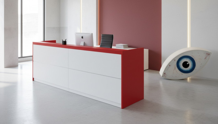Empfangsdësch Büro Miwwelen Empfangsdëscher Dësch Affekotebüro Praxis Frezza Comptoirmiwwelen