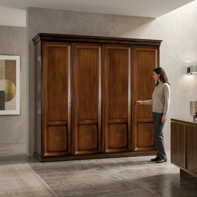 Luxus Schaf Kleederschaf Italienesch Miwwelen Schlofkummer Massëholz Schief.