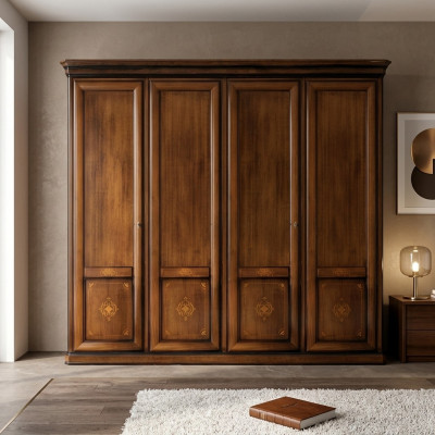 Luxus Schaf Kleederschaf Italienesch Miwwelen Schlofkummer Massëholz Schief.