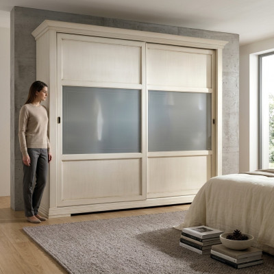 Luxus Kleederschaf Italienesch Miwwelen Schlofzëmmer Schaf Echt Holz Schranken