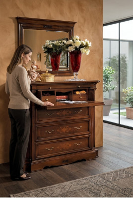 Sideboard Anrichte Holz Kommodeschaf mat 4 Schuubladen Schuubladenschaf Schaf Nei