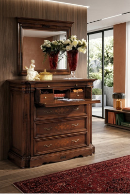 Sideboard Anrichte Holz Kommodeschaf mat 4 Schuubladen Schuubladenschaf Schaf Nei