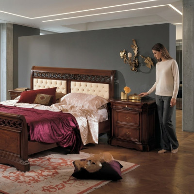Nuetsdësch Beistelltisch Dësch Holz Dëscher Schlofzëmmer Miwwelen Sideboard Brong