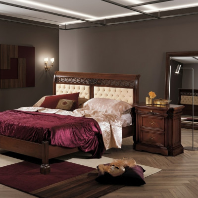 Nuetsdësch Beistelltisch Dësch Holz Dëscher Schlofzëmmer Miwwelen Sideboard Brong