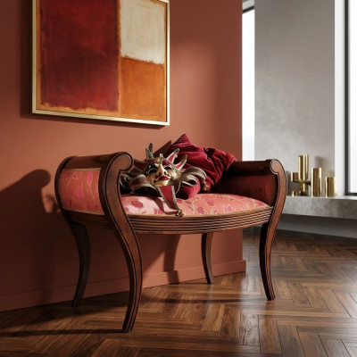 Fousshocker Schlofkummer Hocker Design Bank Wunnzëmmer Sëtzbank Fauteuil Miwwelen Neit