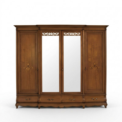 Kleederschaf Set Holz Schaf Schlofkummer Massivholz Miwwelen Italienesch Schiefcher