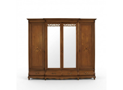 Kleederschaf Set Holz Schaf Schlofkummer Massivholz Miwwelen Italienesch Schiefcher