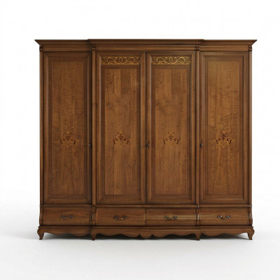 Massivholz Kleederschaf Miwwelen Schaf Schlofkummer Schief Made in Italy Nei