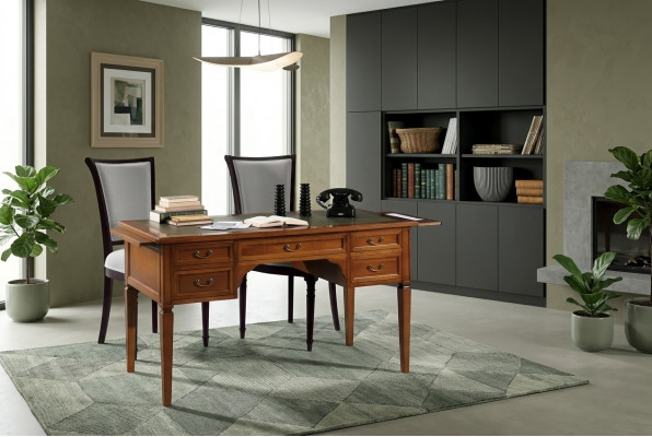 Schreibdësch mat Tiräng Schreibdësch Design Holzschreibdësch Schreibdëscher
