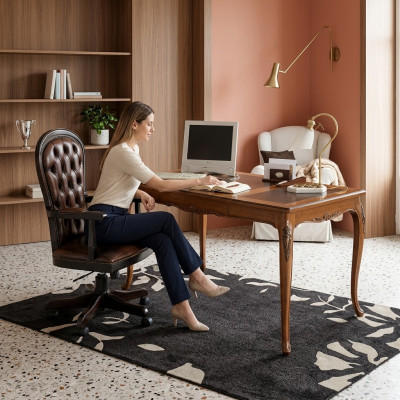 Dësch Schreifdësch Sekretär Schreifdëscher Italienesch Miwwelen Büro Holz Dëscher