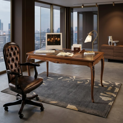 Dësch Schreifdësch Sekretär Schreifdëscher Italienesch Miwwelen Büro Holz Dëscher