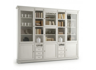 Büro Miwwel Büro Bicherregal Holz Bicherregal mat Tiräng Design