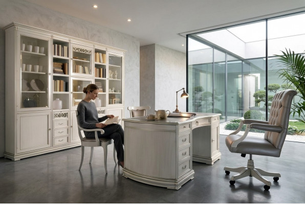 Bichergestell Regal Büro Schaf Akteschaf Italien Design Miwwelen Ariichtung