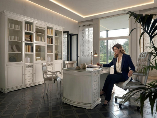 Italienesch Miwwelen Büro Dësch Ariichtung Miwwelen Schreifdësch Massivholz Dëscher Nei