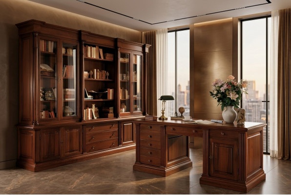 Bürosregal Schaf Holz Büroschaf Regal Schiefen Vitrinn Italien Miwwelen