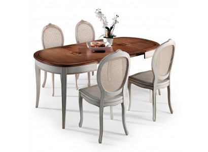Iessdësch antik Stil massiv Holz Italienesch Iessdëscher Dësch Holz Dëscher Miwwelen
