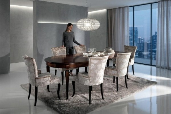 Luxus Iessdësch Italienesch Design Miwwelen Ariichtung Dëscher Massivholz Dësch Neit