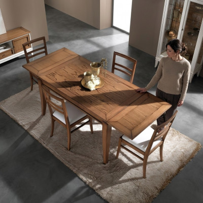 Naturholz Iessdësch Dësch Design Modern Iesszëmmer Schiifdësch Nei